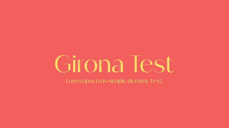 Girona Test Font Family