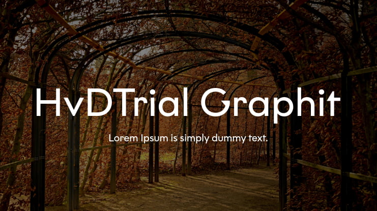 HvDTrial Graphit Font Family