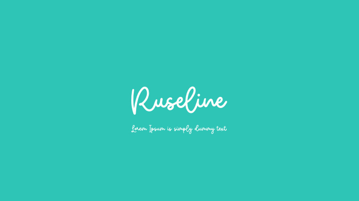 Ruseline Font