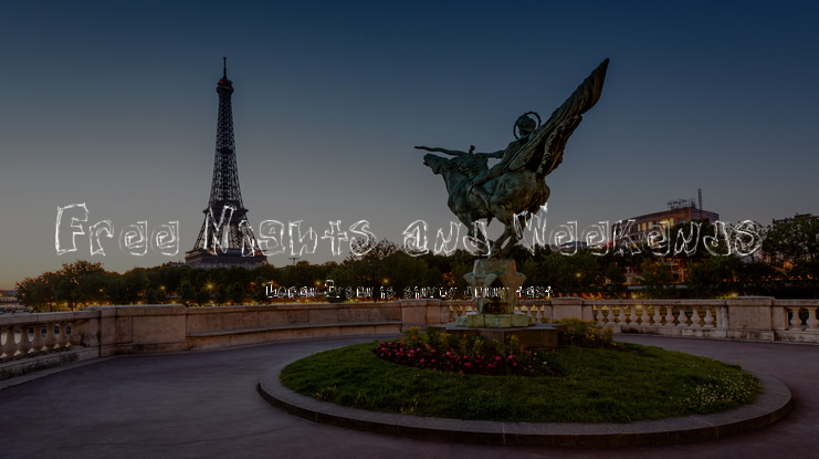 Free Nights and Weekends Font