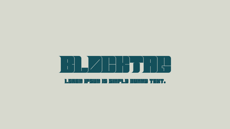 BlockTag Font