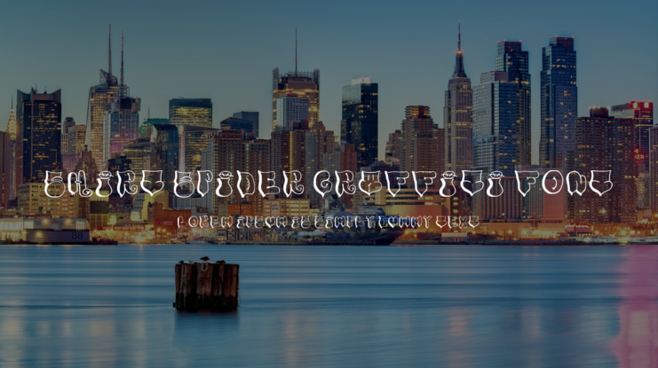 Shirt Spider Graffiti Font