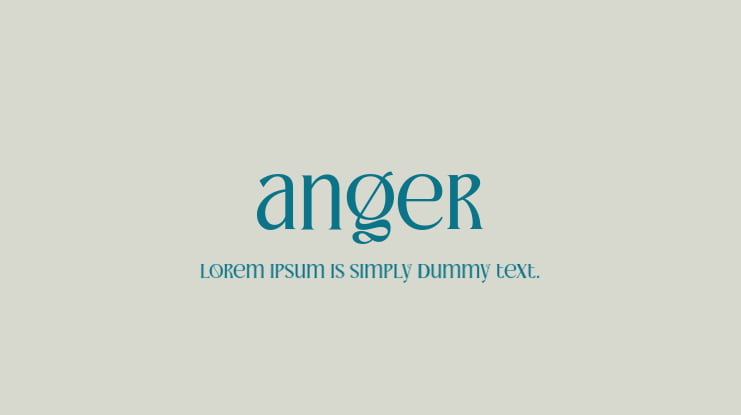 anger Font