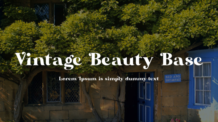 Vintage Beauty Base Font