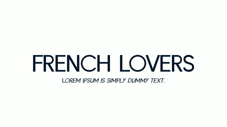 FRENCH LOVERS Font