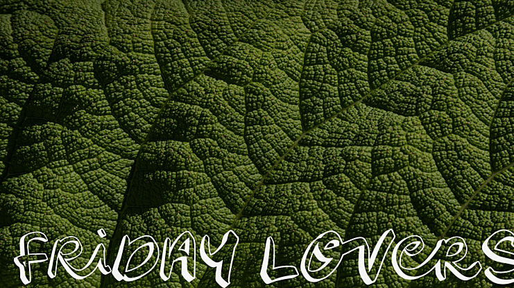 FRIDAY LOVERS Font