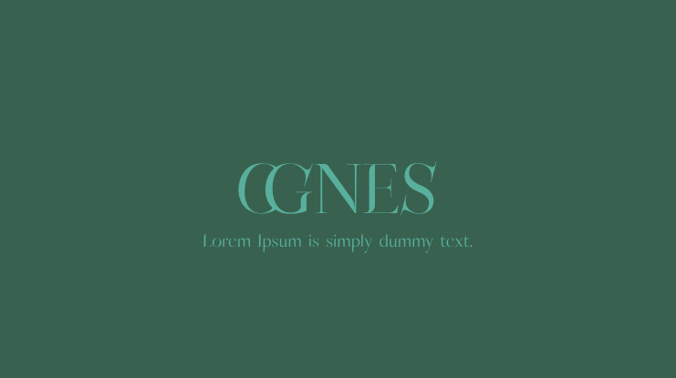 OGNES Font Family