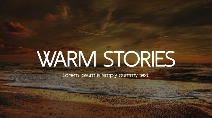 WARM STORIES Font