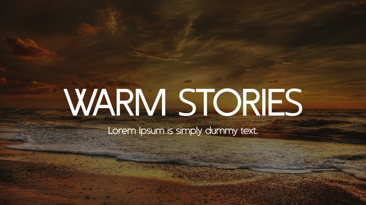 WARM STORIES Font