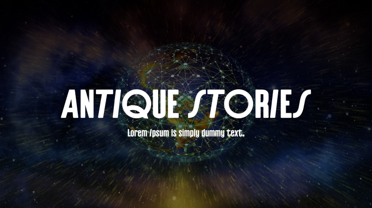 ANTIQUE STORIES Font