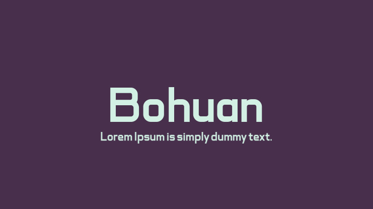 Bohuan Font