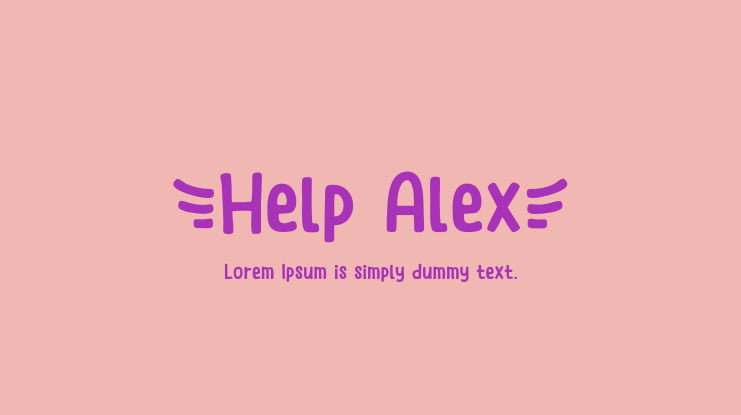 Help Alex Font