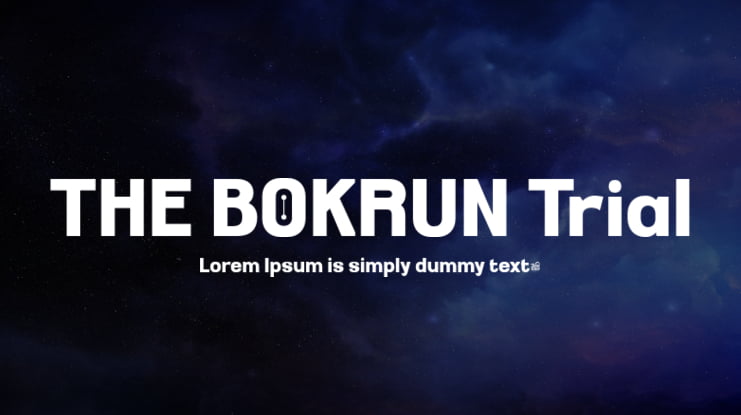 THE BOKRUN Trial Font Family