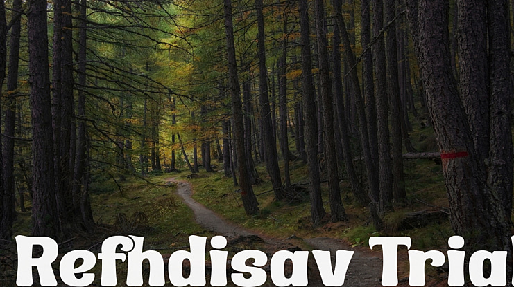 Refhdisav Trial Font Family