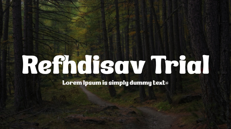 Refhdisav Trial Font Family
