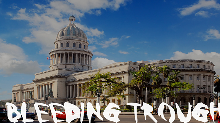 Bleeding Trough Font