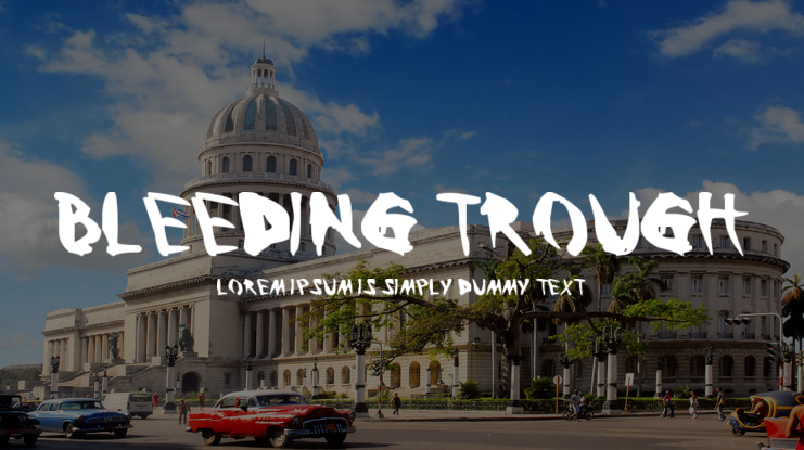 Bleeding Trough Font