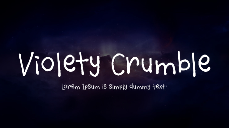 Violety Crumble Font