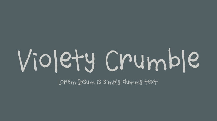 Violety Crumble Font