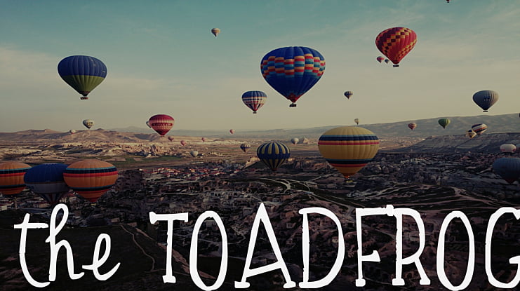 the TOADFROG Font