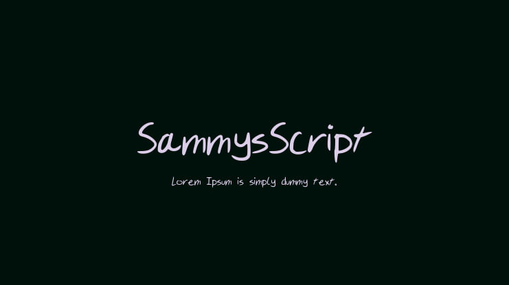 SammysScript Font