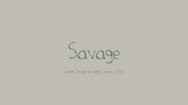 Savage Font