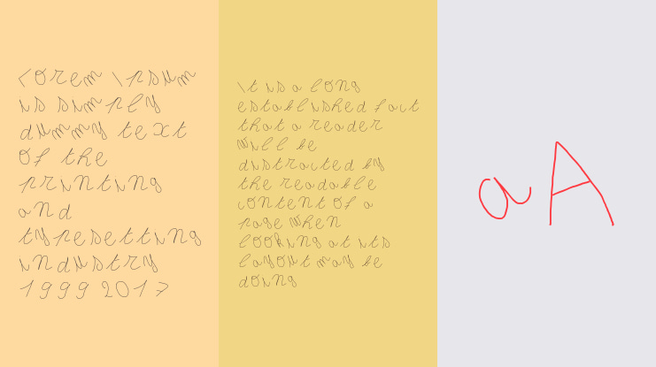 Inclinedletter Font