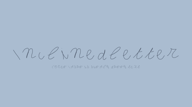 Inclinedletter Font