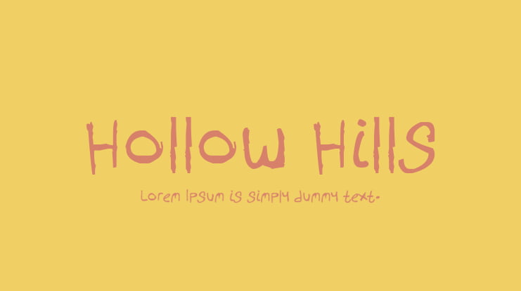 Hollow Hills Font