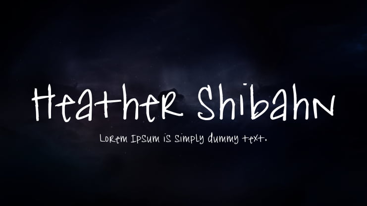 Heather Shibahn Font
