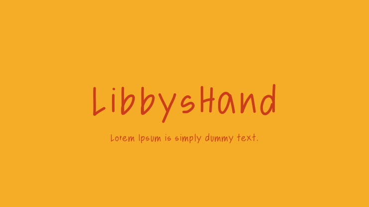 LibbysHand Font