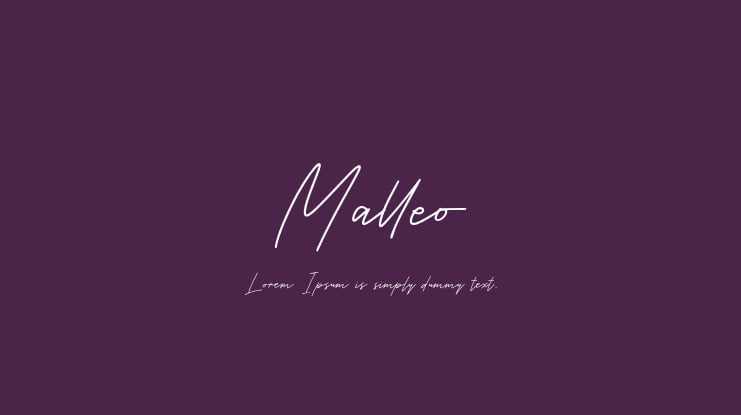Malleo Font