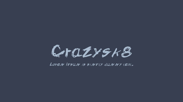 Crazysk8 Font