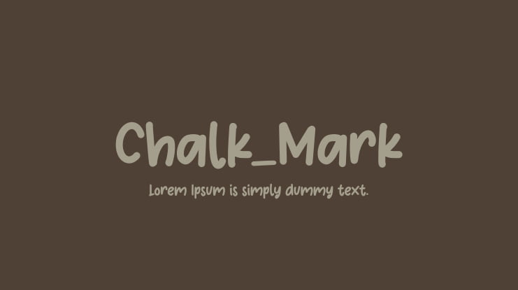 Chalk_Mark Font