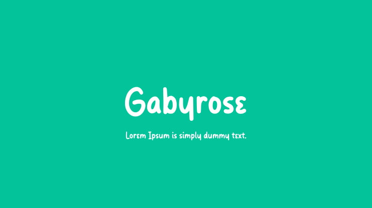 Gabyrose Font