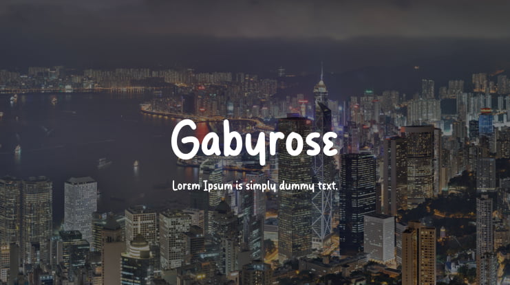 Gabyrose Font