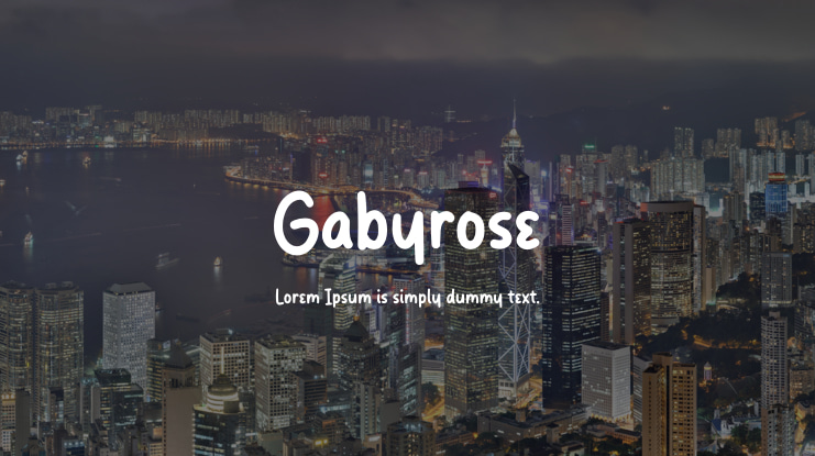 Gabyrose Font