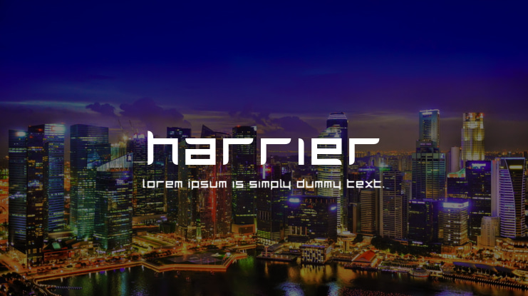 Harrier Font Family
