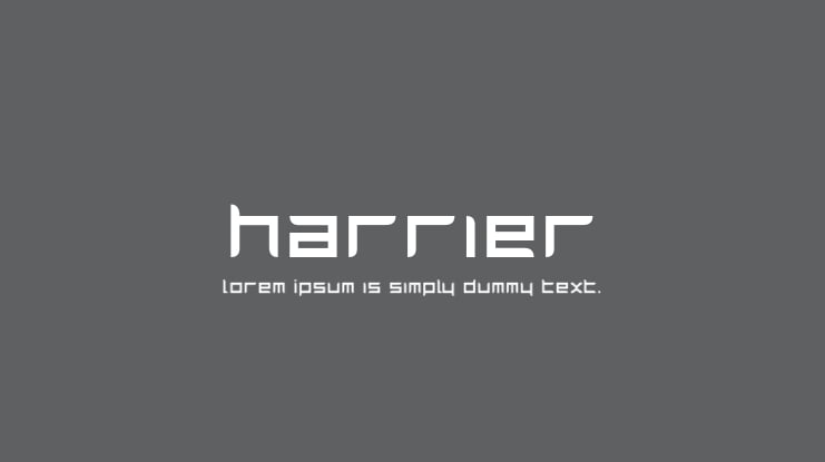 Harrier Font Family