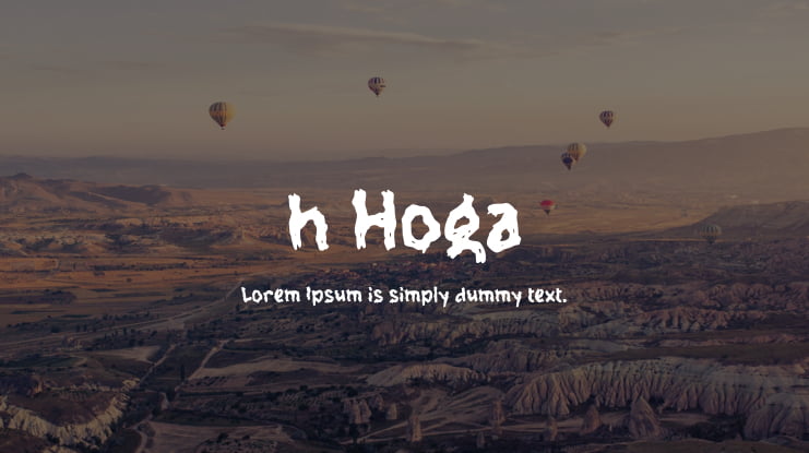 h Hoga Font