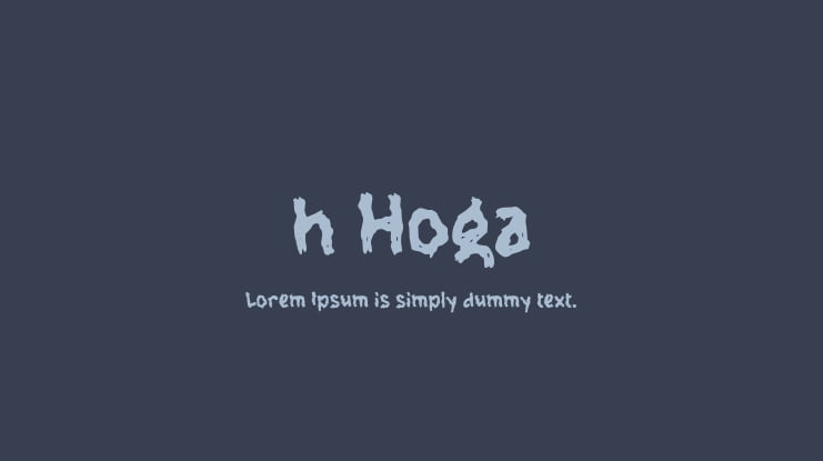 h Hoga Font