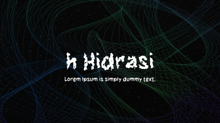 h Hidrasi Font