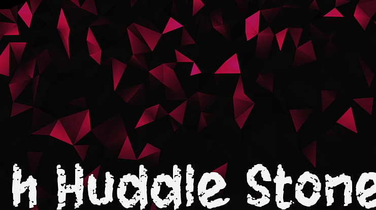 h Huddle Stone Font