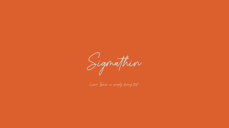 Sigmathin Font