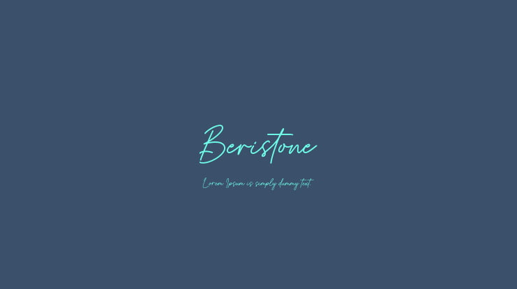 Beristone Font