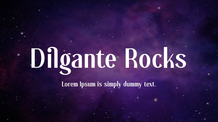 Dilgante Rocks Font