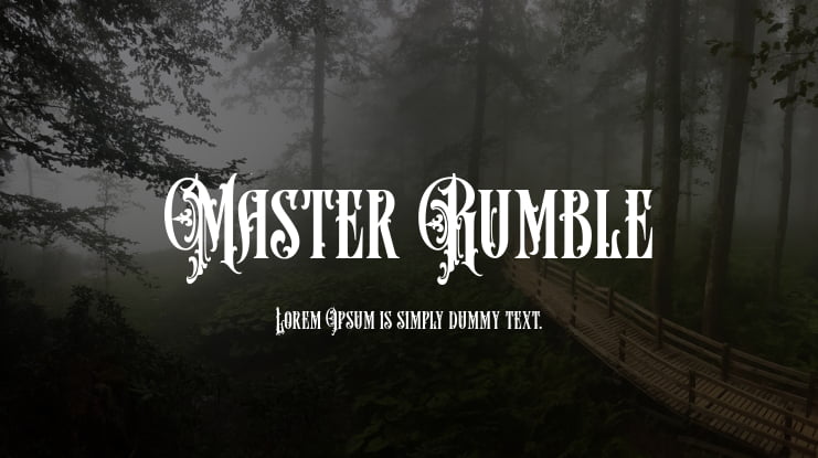 Master Rumble Font