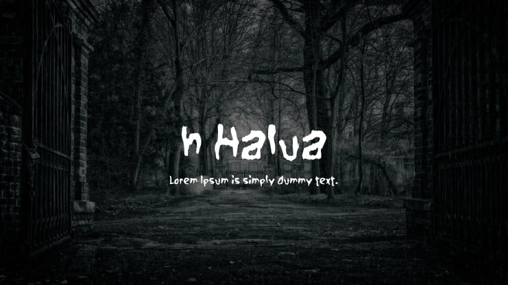 h Halua Font
