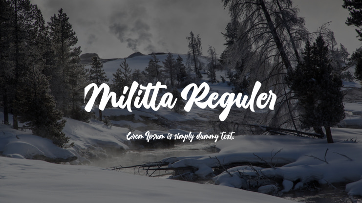 Militta Reguler Font