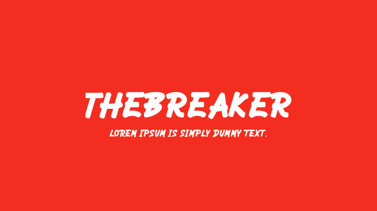 THEBREAKER Font